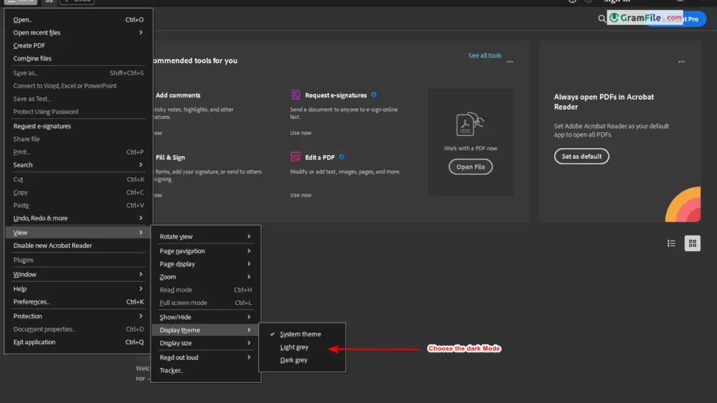 acrobat reader dark mode acrobat reader dark mode