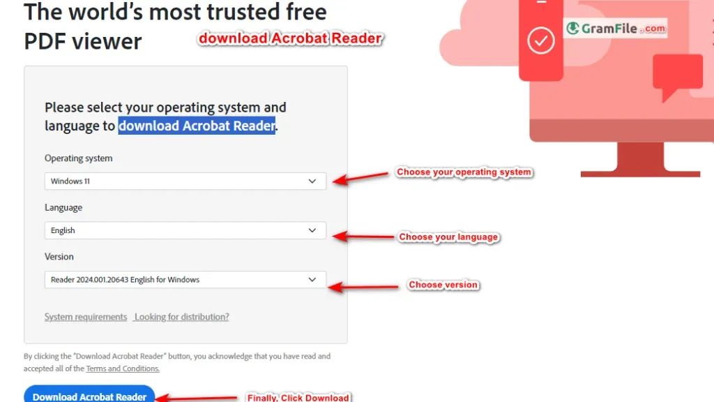 download Acrobat Reader from the official site download Acrobat Reader from the official site