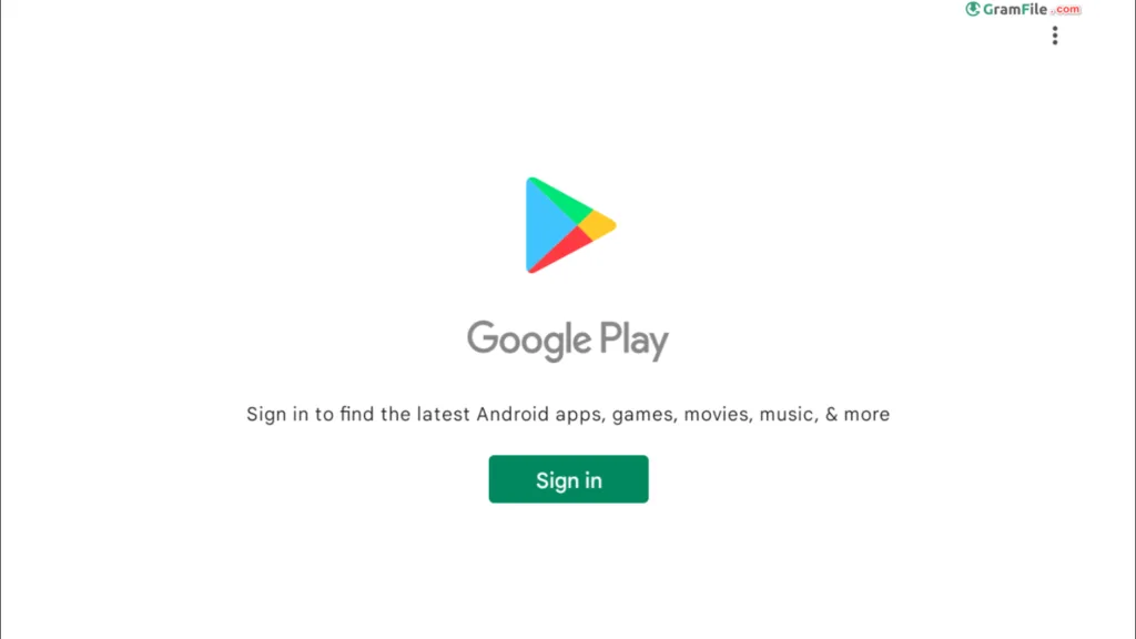 Google Play Sign in Google Play Sign in