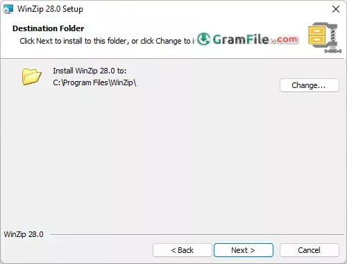 WinZip Installation Step 2 WinZip Installation Step 2