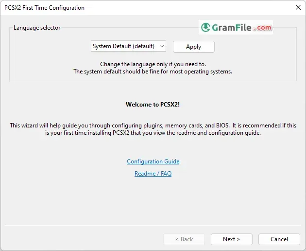 PCSX2 First Time Configuration PCSX2 First Time Configuration