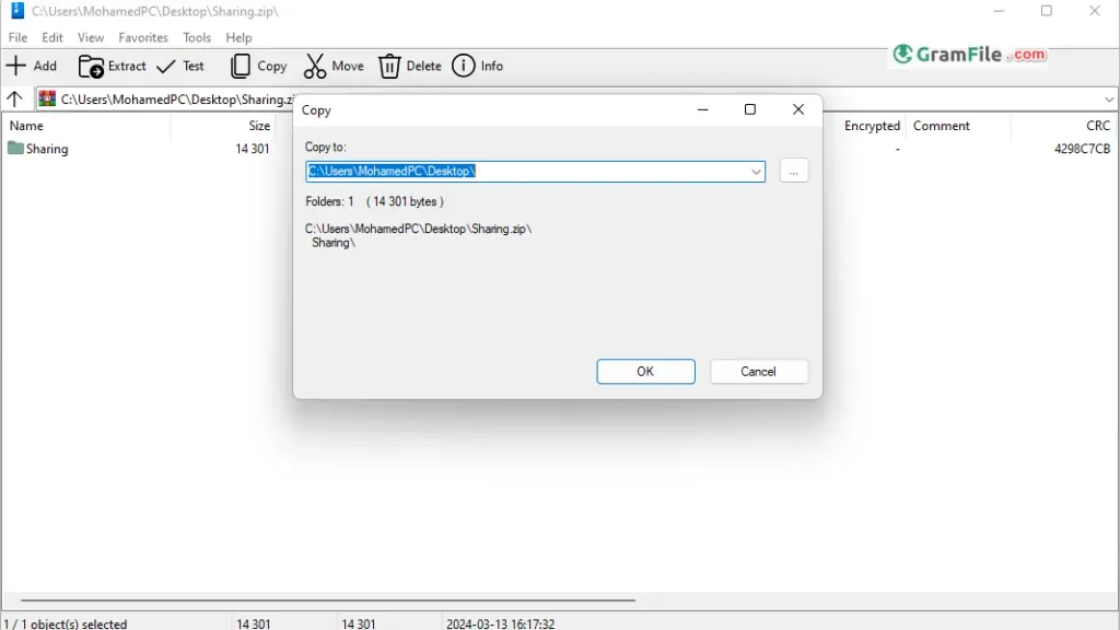 Extract archive with NanaZip Extract archive with NanaZip