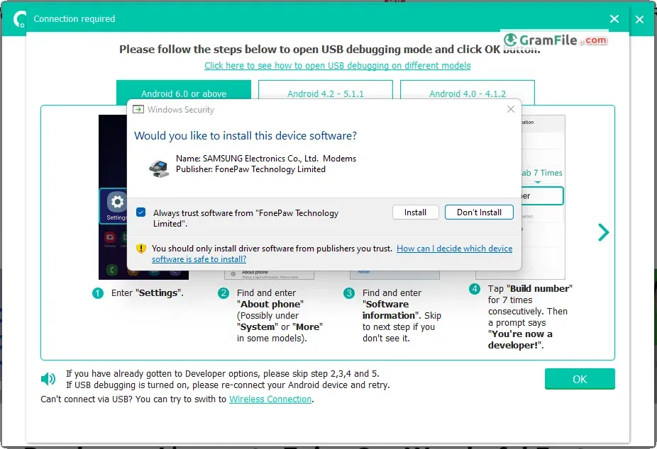 Install FonePaw Android Data Recovery Step 3 Install FonePaw Android Data Recovery Step 3