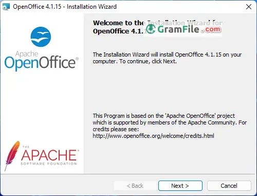 Install OpenOffice Step 3 Install OpenOffice Step 3
