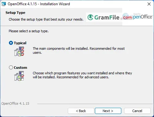Install OpenOffice Step 5 (Typical Installation) Install OpenOffice Step 5 (Typical Installation)