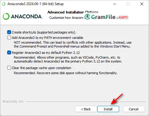 Anaconda Install Step 5 Anaconda Install Step 5