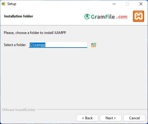 XAMPP Install 3 Choose Folder XAMPP Install 3 Choose Folder