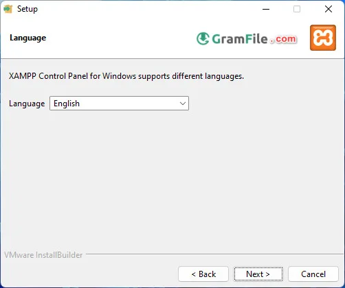XAMPP Install 4 Choose Language XAMPP Install 4 Choose Language