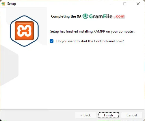 XAMPP Install 7 Finish XAMPP Install 7 Finish