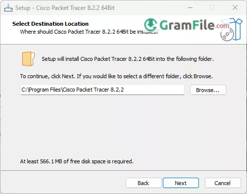 Install Cisco Packet Tracer Choose Installation Folder Install Cisco Packet Tracer Choose Installation Folder