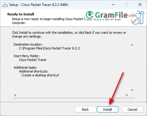 Install Cisco Packet Tracer Click Install Install Cisco Packet Tracer Click Install