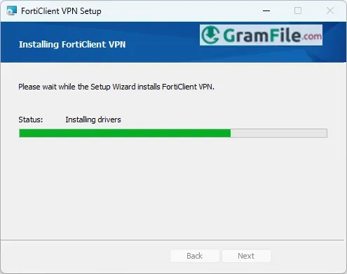 Install FortiClient VPN Installation in Progress Install FortiClient VPN Installation in Progress