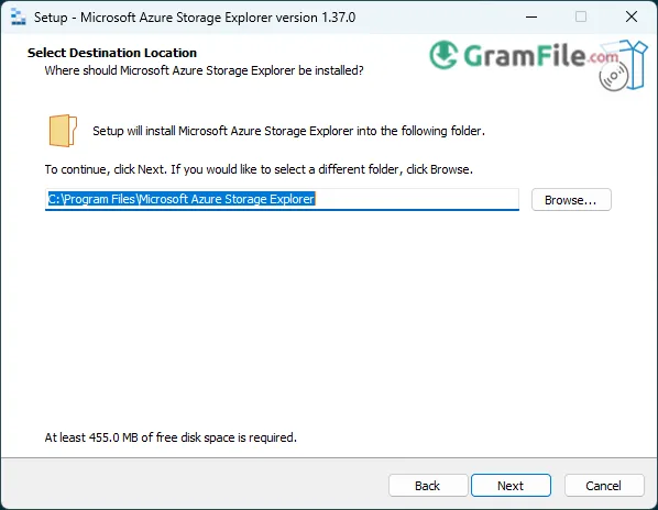 Azure Storage Explorer Install Select Destination Location Azure Storage Explorer Install Select Destination Location