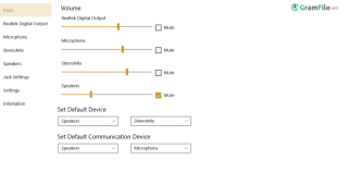Realtek Audio Console Download for PC Windows