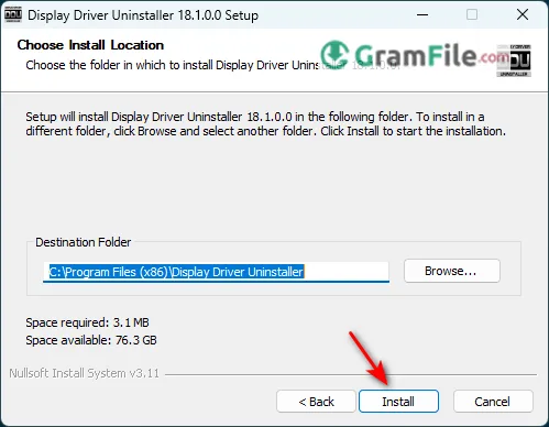 DDU Install Click Install DDU Install Click Install