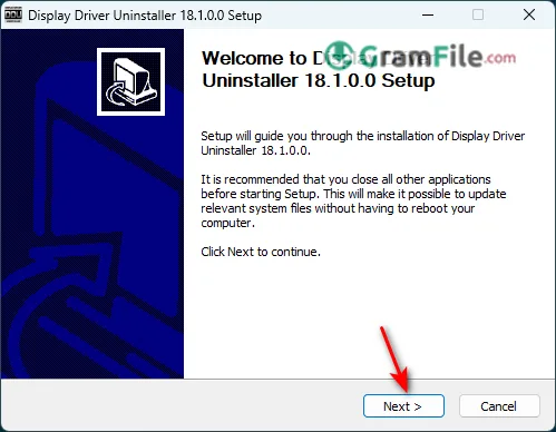 DDU Install Click Next DDU Install Click Next