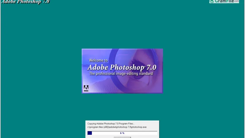 Install Adobe Photoshop 7 Install Adobe Photoshop 7