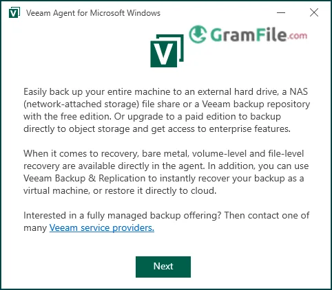 Veeam Agent Install Click Next Veeam Agent Install Click Next