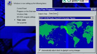 Install Windows 95 Step 2 Set Time and Date