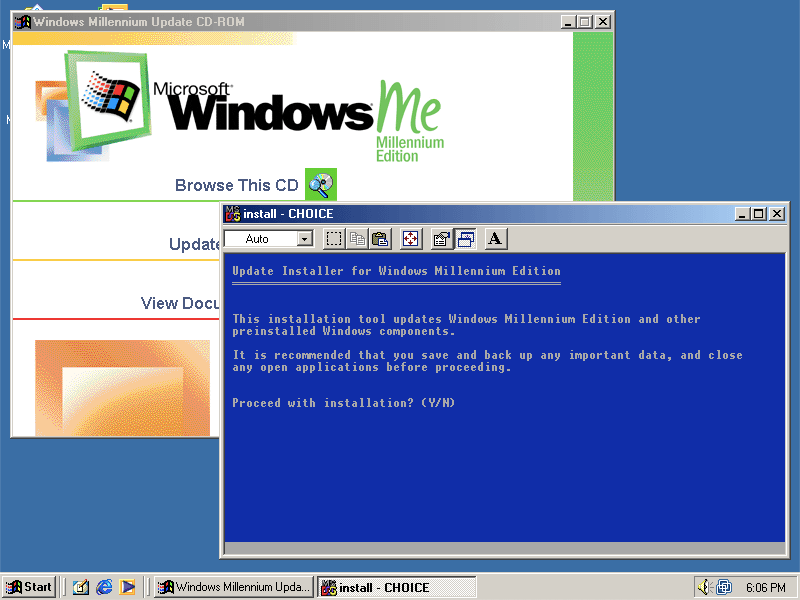 Install Windows ME Install Windows ME