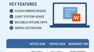 Microsoft Office 2016 infographic