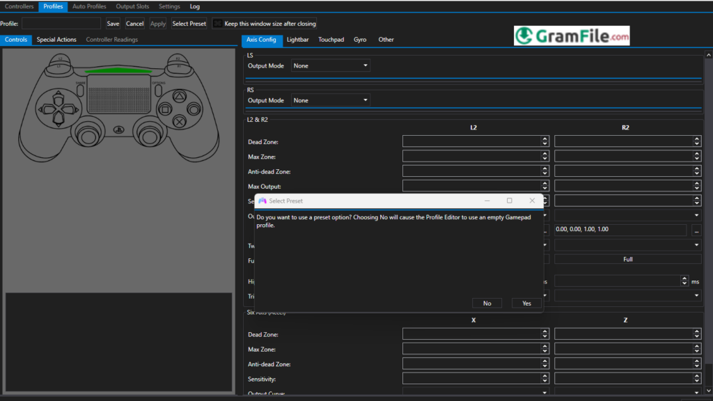 DS4Windows GamePad Profiles