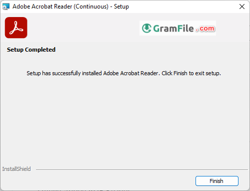 Adobe PDF Reader Install Final Step
