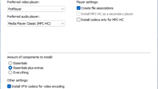 K Lite Codec Pack Install Step 2 Options
