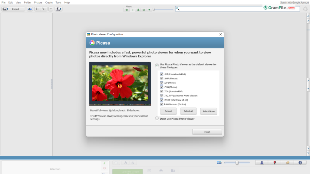 Picasa Supported Formats
