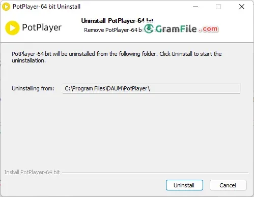 Uninstall PotPlayer 1