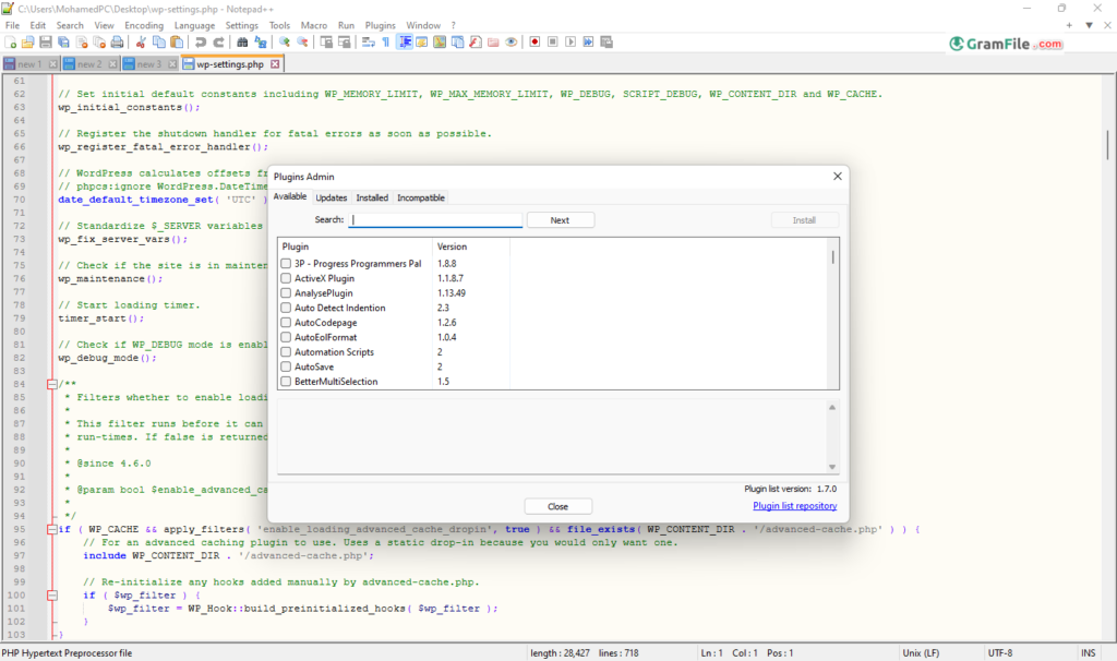 Notepad++ portable Plugins