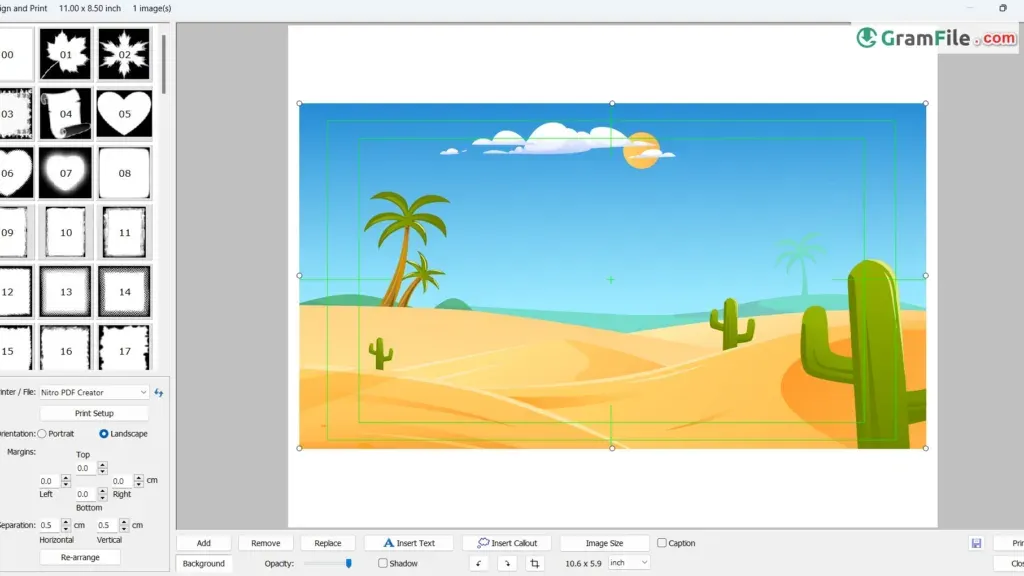 FastStone Image Viewer Design and Print
