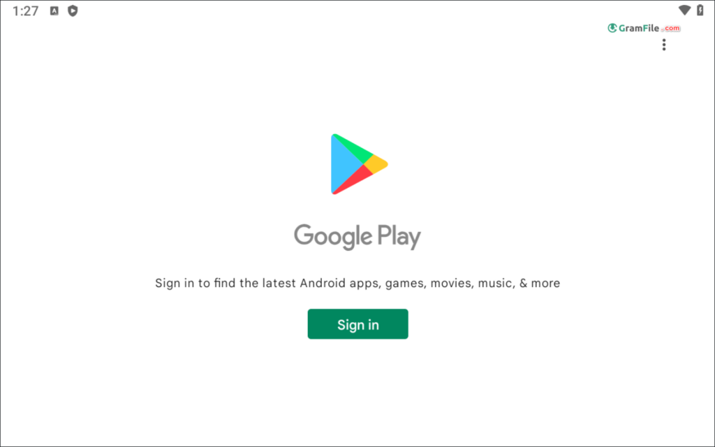 Google Play Sign in