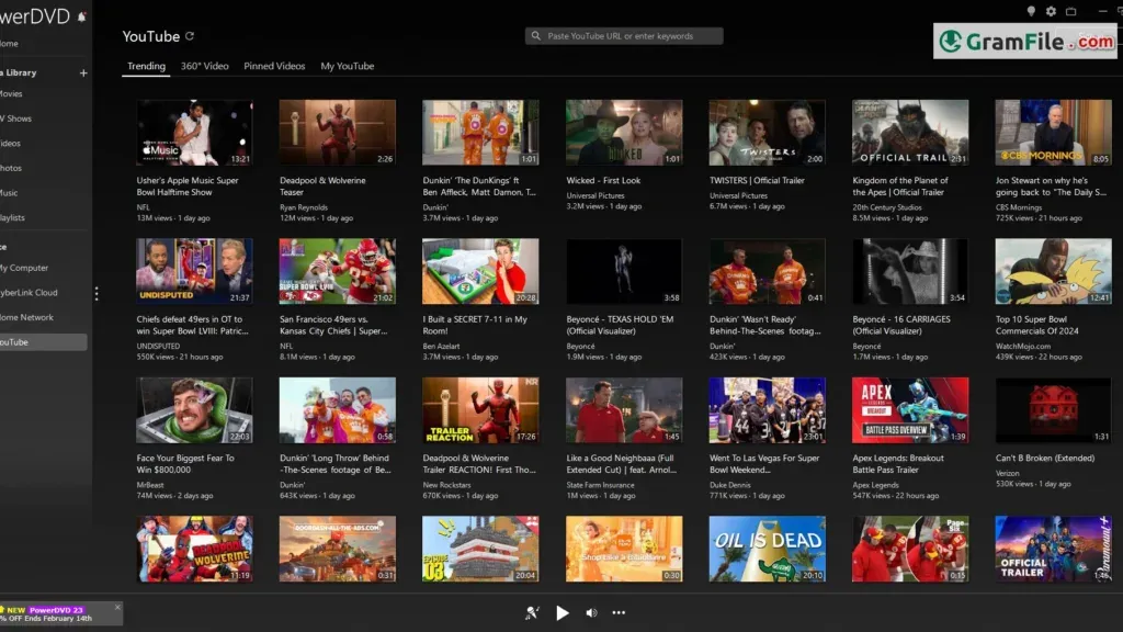 Youtube by PowerDVD