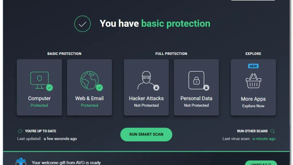 AVG AntiVirus Free Screenshot