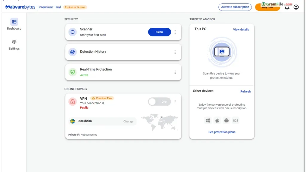 Malwarebytes Free for PC