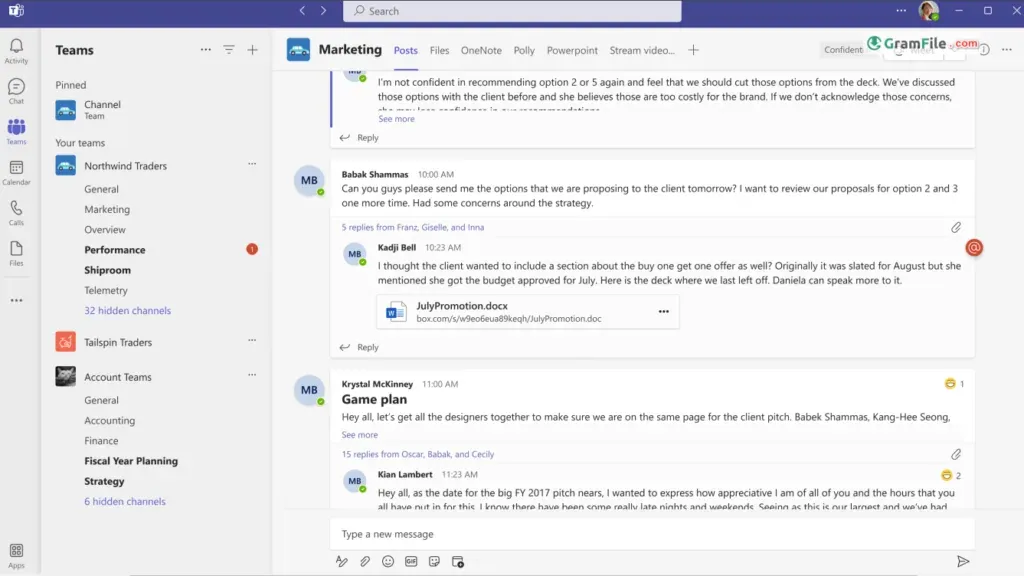 Microsoft Teams Creating a Meeting