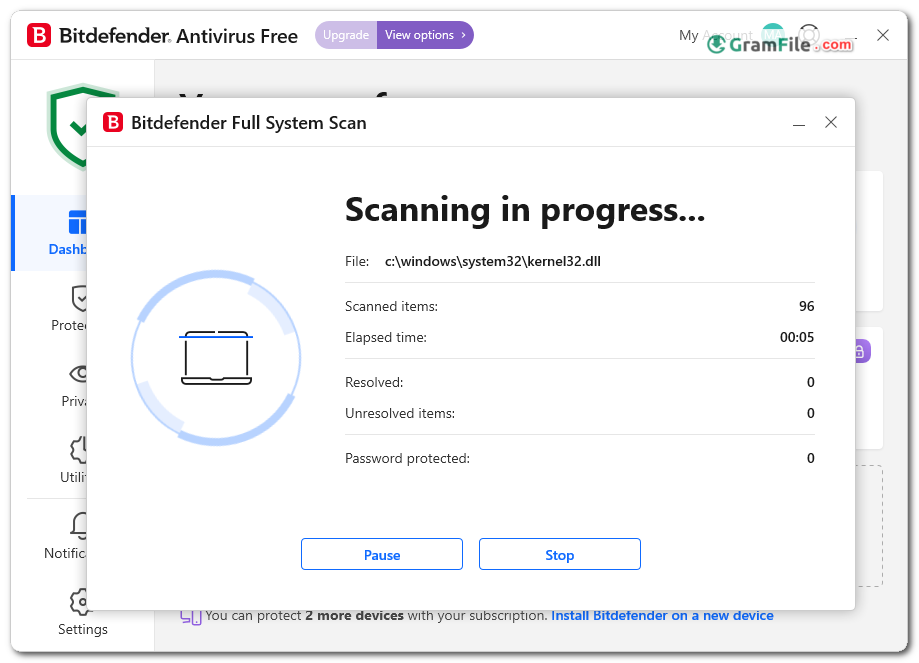 Scan Your PC with Bitdefender