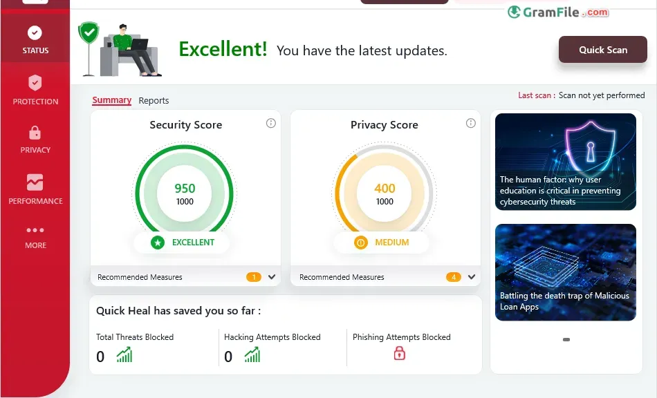 Quick Heal Antivirus Pro Screenshot 1