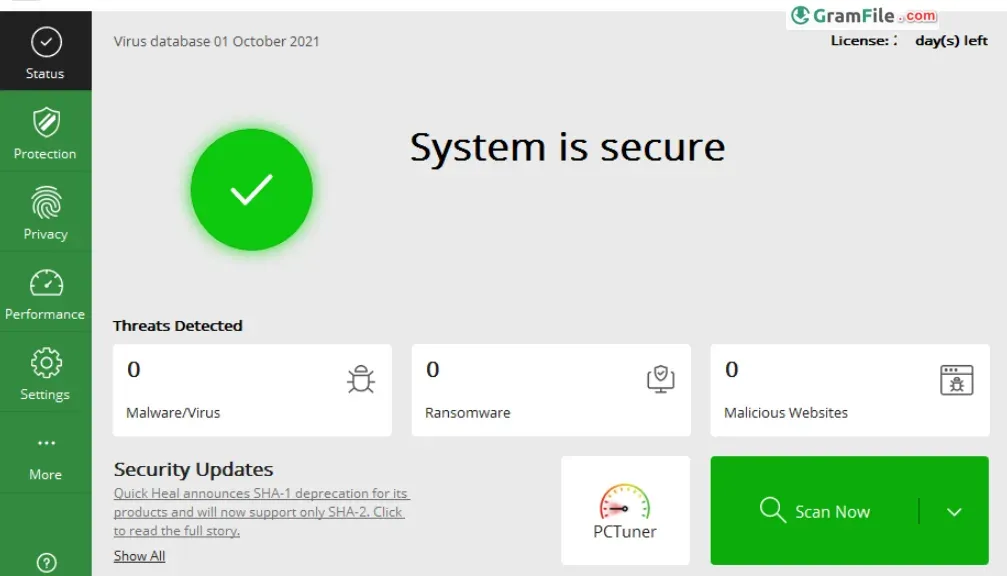 Quick Heal Total Security Screenshot 1