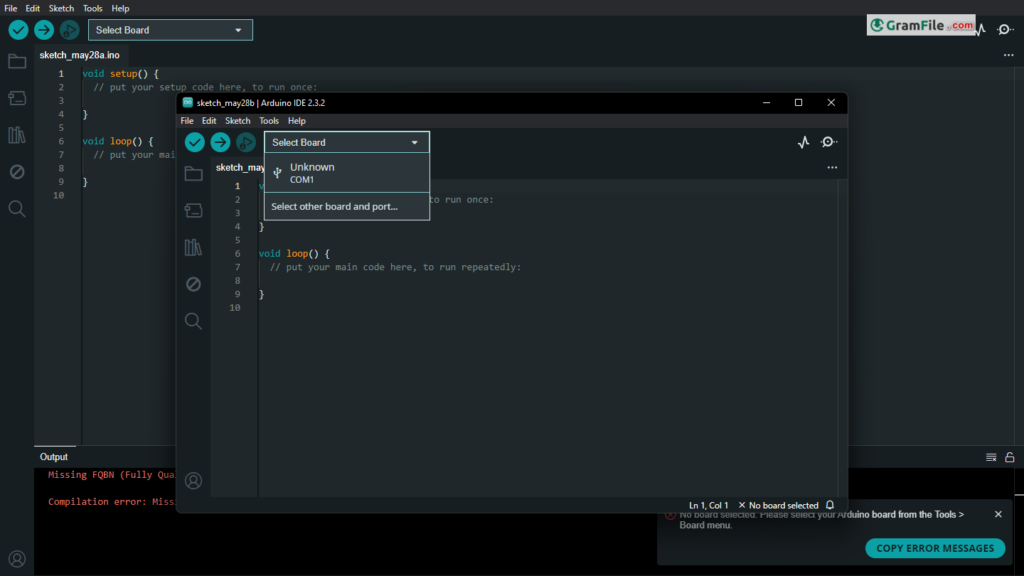 Arduino IDE Install Screenshot