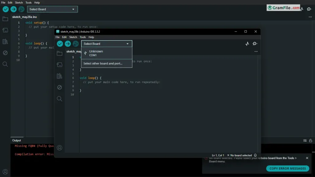 Arduino IDE Install Screenshot