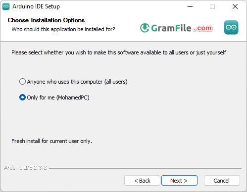 Arduino IDE Install Step 2