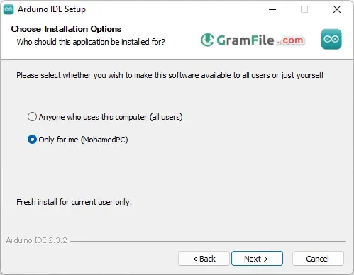 Arduino IDE Install Step 2