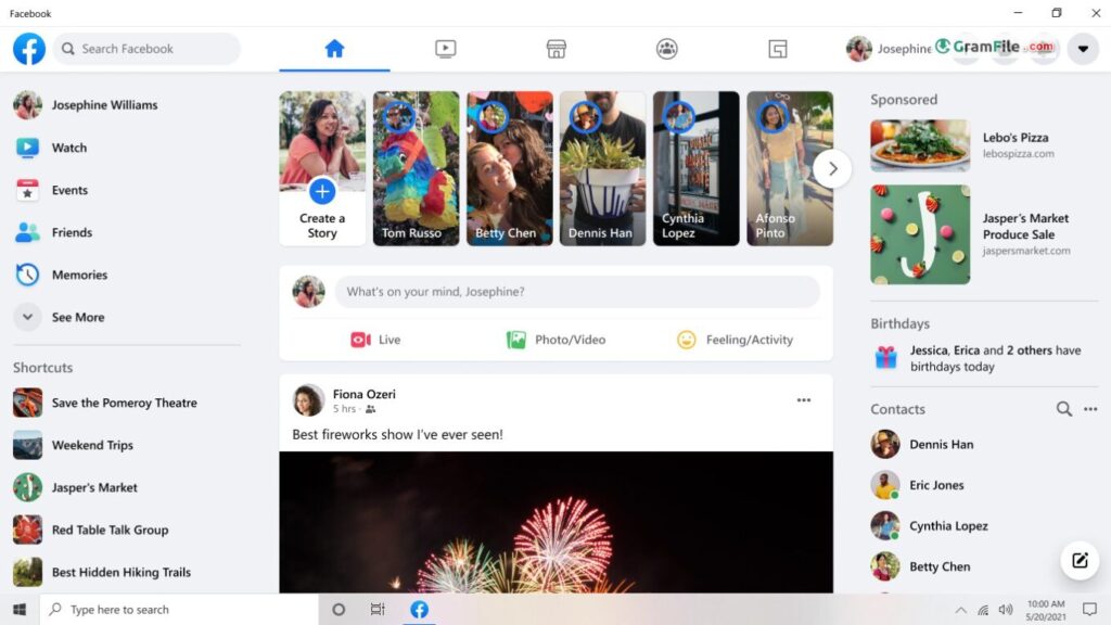 Facebook App for Windows PC