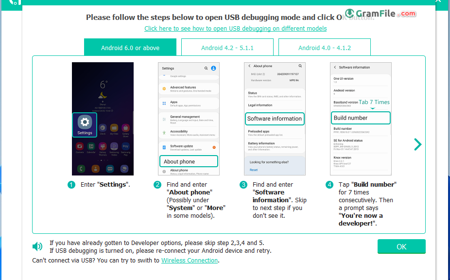 FonePaw Android Data Recovery Connect Device