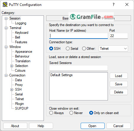 PuTTY SSH Client for Windows PC