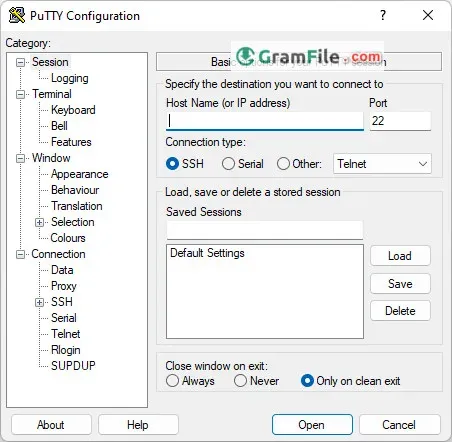 PuTTY SSH Client for Windows PC
