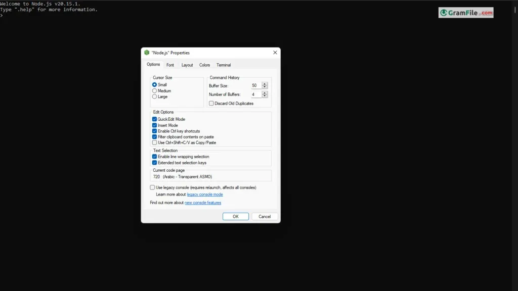 Node.js 64 bit latest update