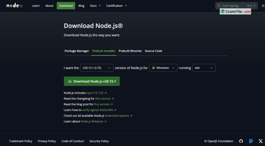 Node.js Download